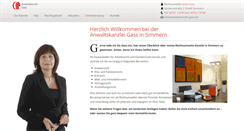 Desktop Screenshot of anwaltskanzlei-gass.de
