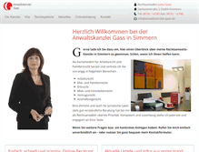Tablet Screenshot of anwaltskanzlei-gass.de